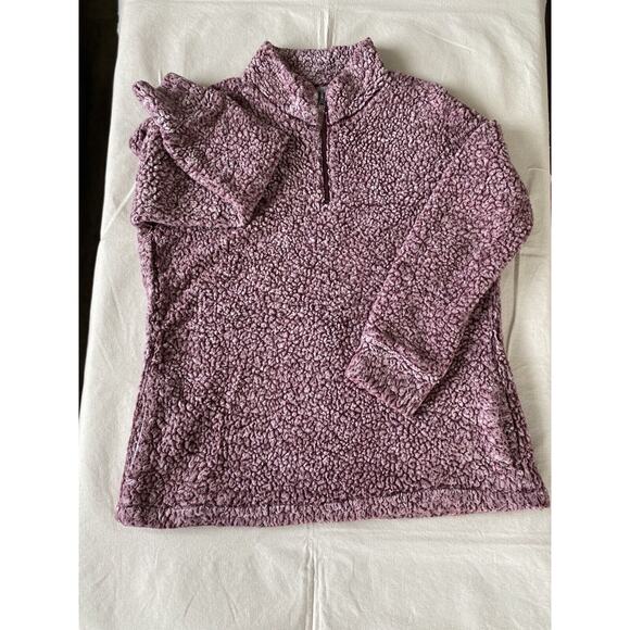 Original Weatherproof Pullover Maroon and White Sherpa Quarterzip XXL - Picture 1 of 7